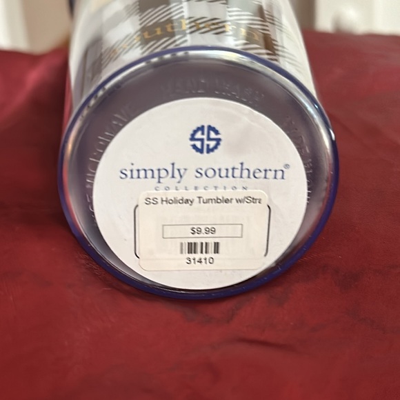 Simply Southern Holiday 24 Oz Cup Tumbler With Straw. BRAND NEW - Picture 4 of 4